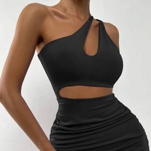 One Shoulder Bodycon Dress